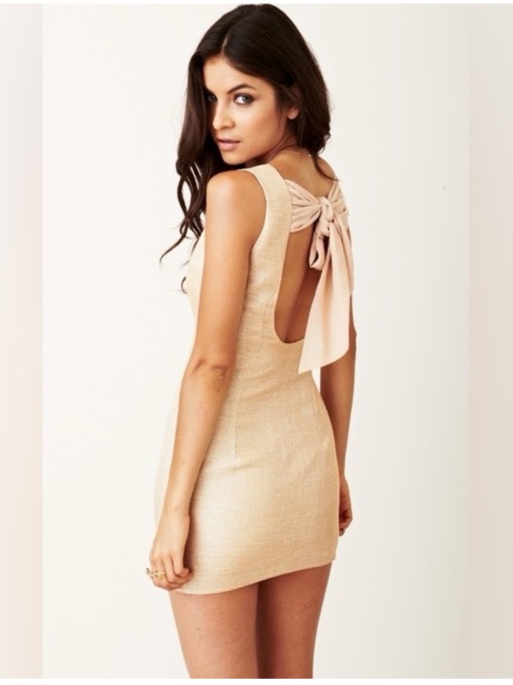KEEPSAKE Parisian Dress open back bow feminine dainty going out event formal 8